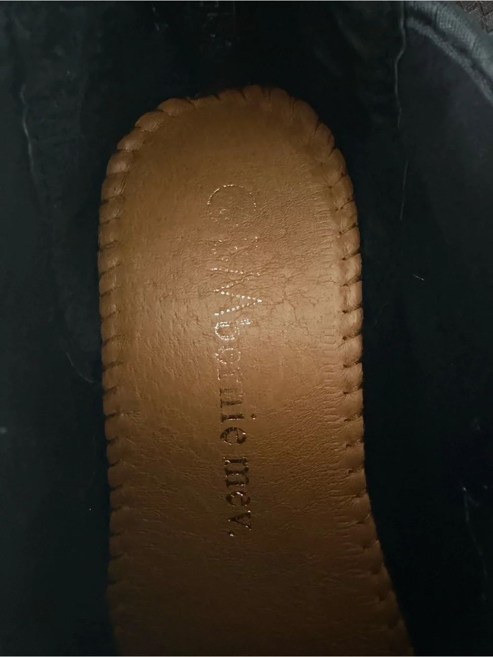 bernie mev. Brown Woven Zip Wedge Shoes